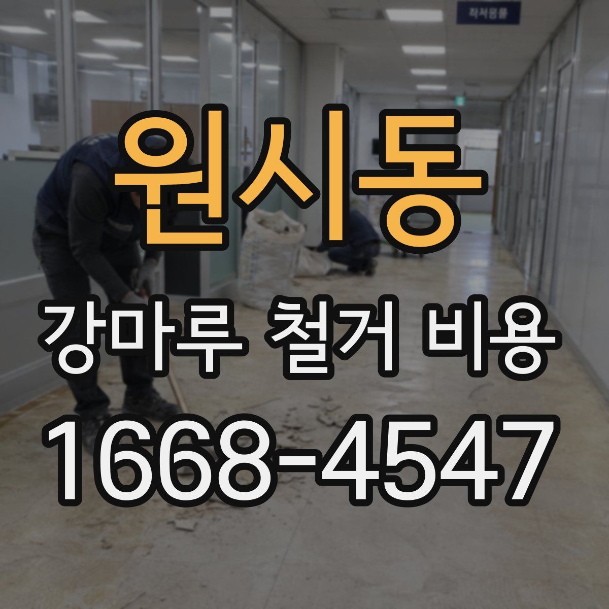 원시동 강마루 철거 비용