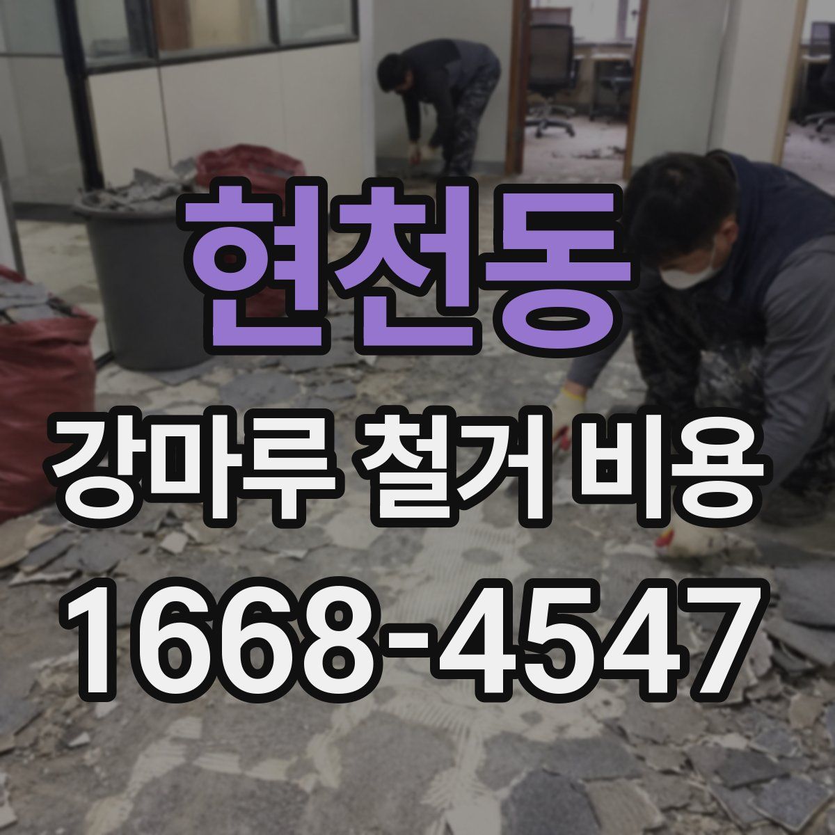 현천동 강마루 철거 비용