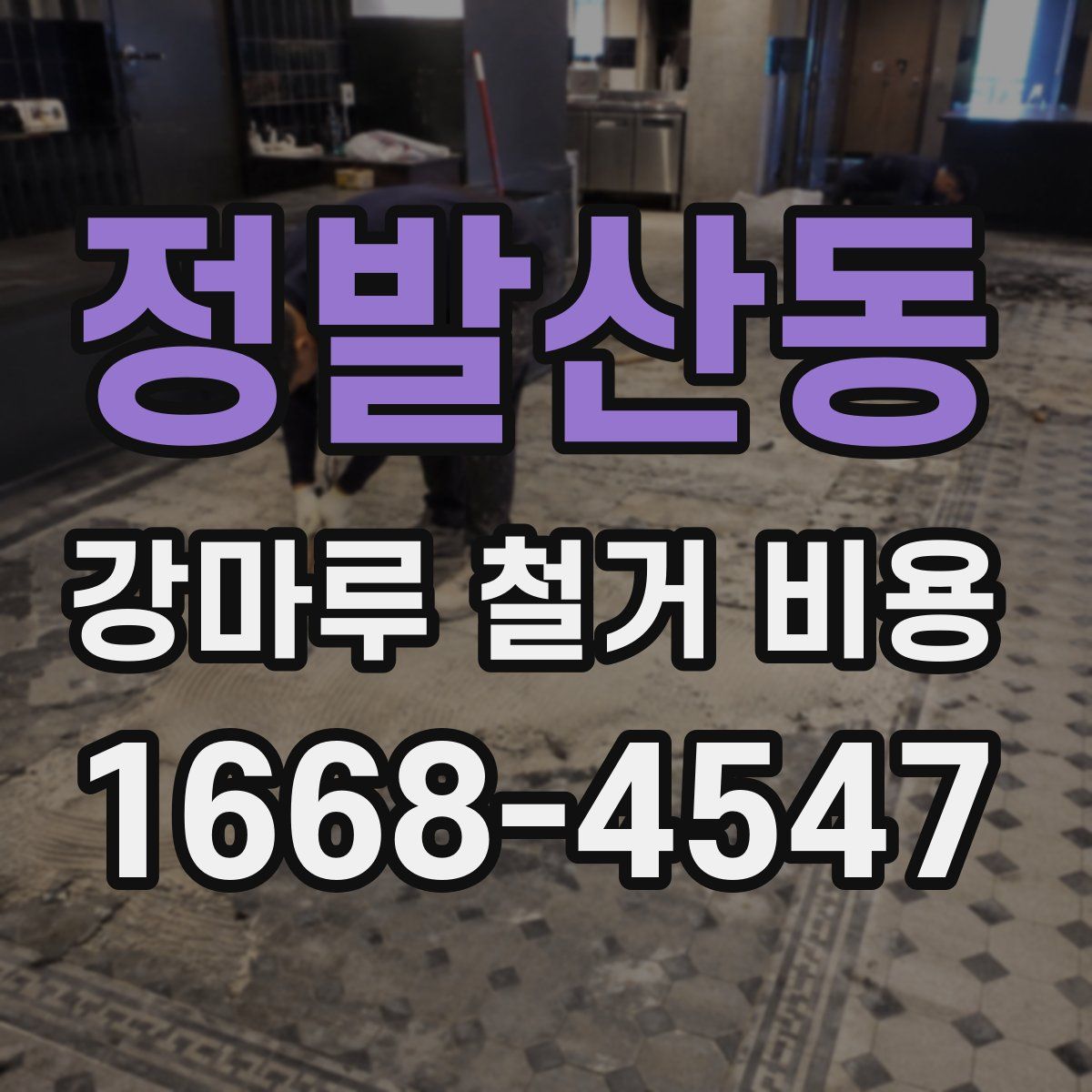 정발산동 강마루 철거 비용