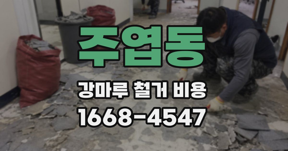 주엽동 강마루 철거 비용