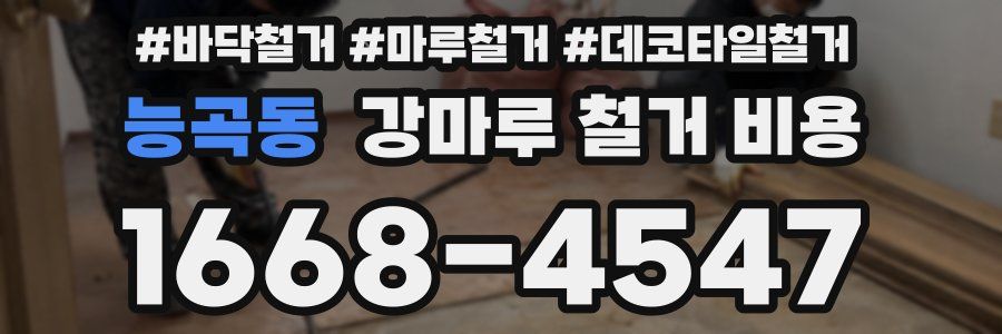 능곡동 강마루 철거 비용