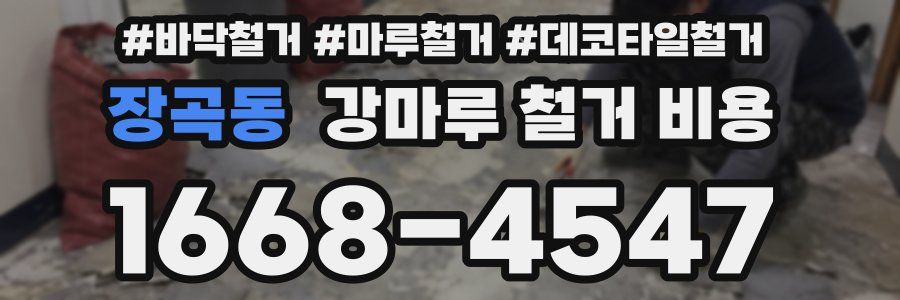 장곡동 강마루 철거 비용