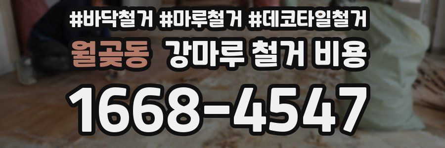 월곶동 강마루 철거 비용