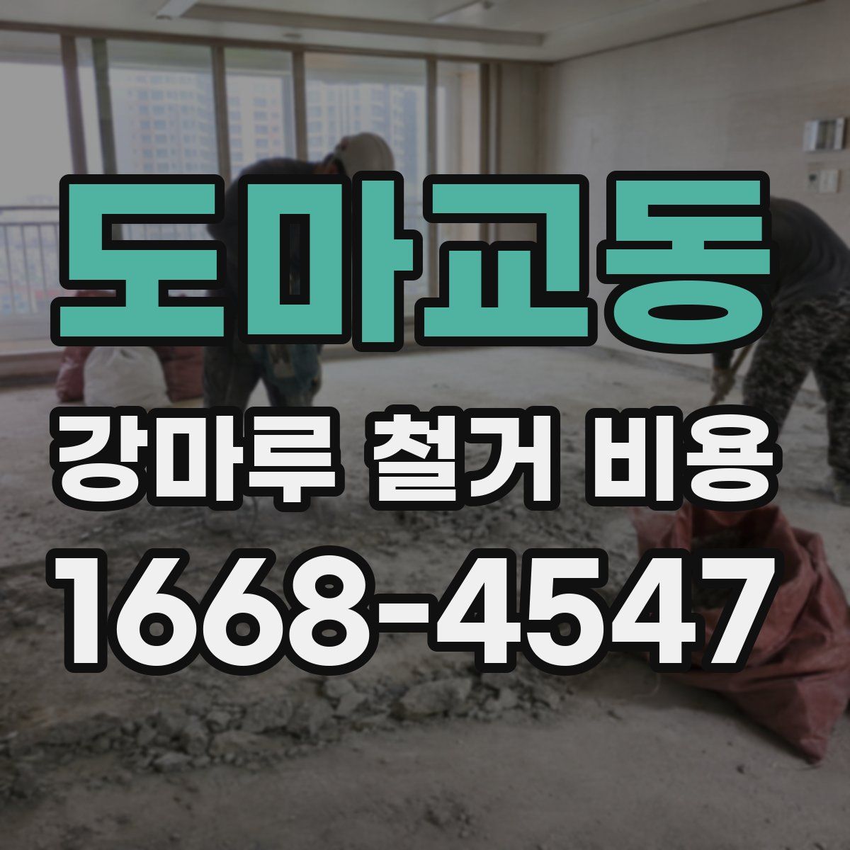 도마교동 강마루 철거 비용