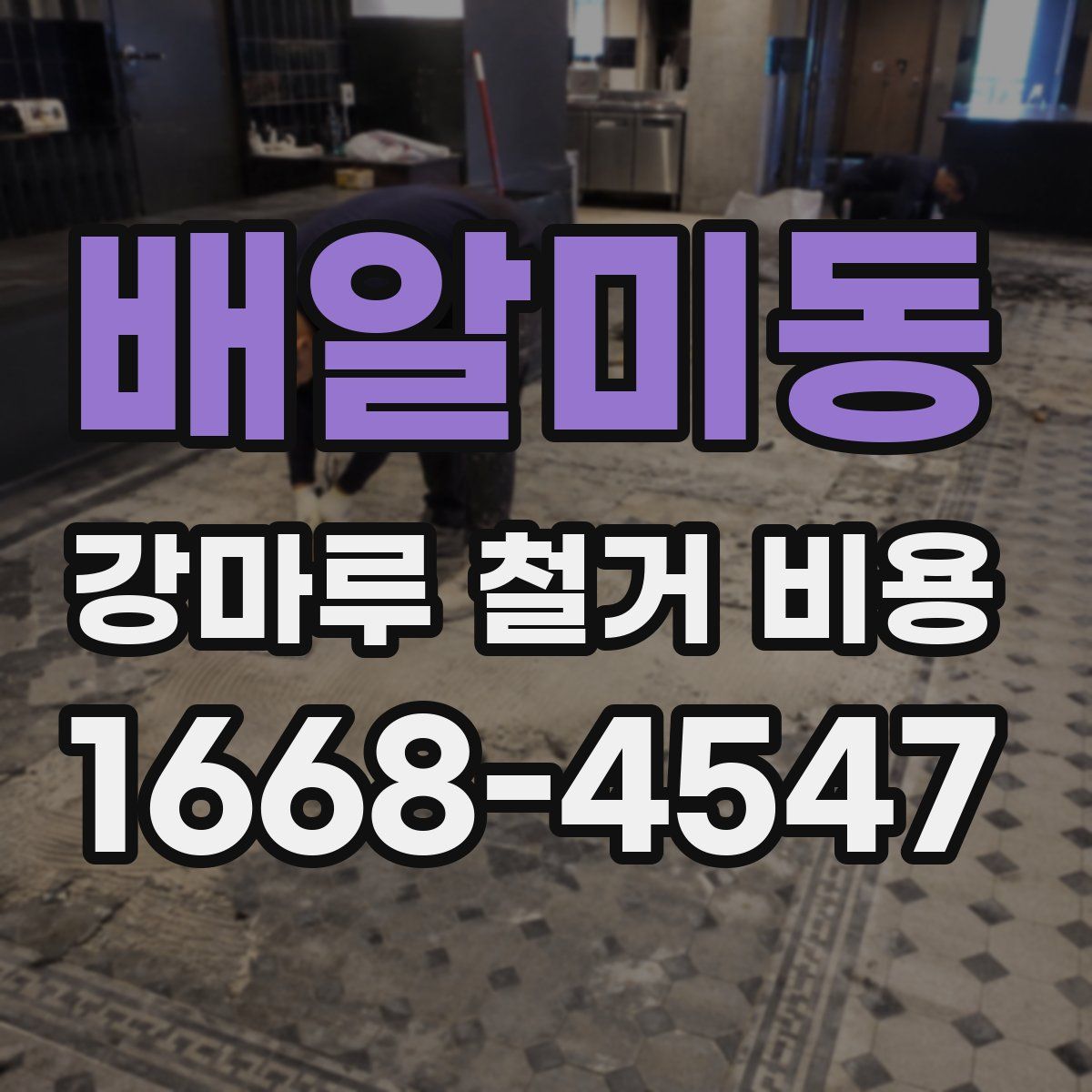배알미동 강마루 철거 비용