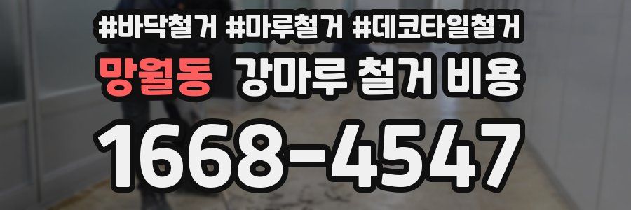 망월동 강마루 철거 비용