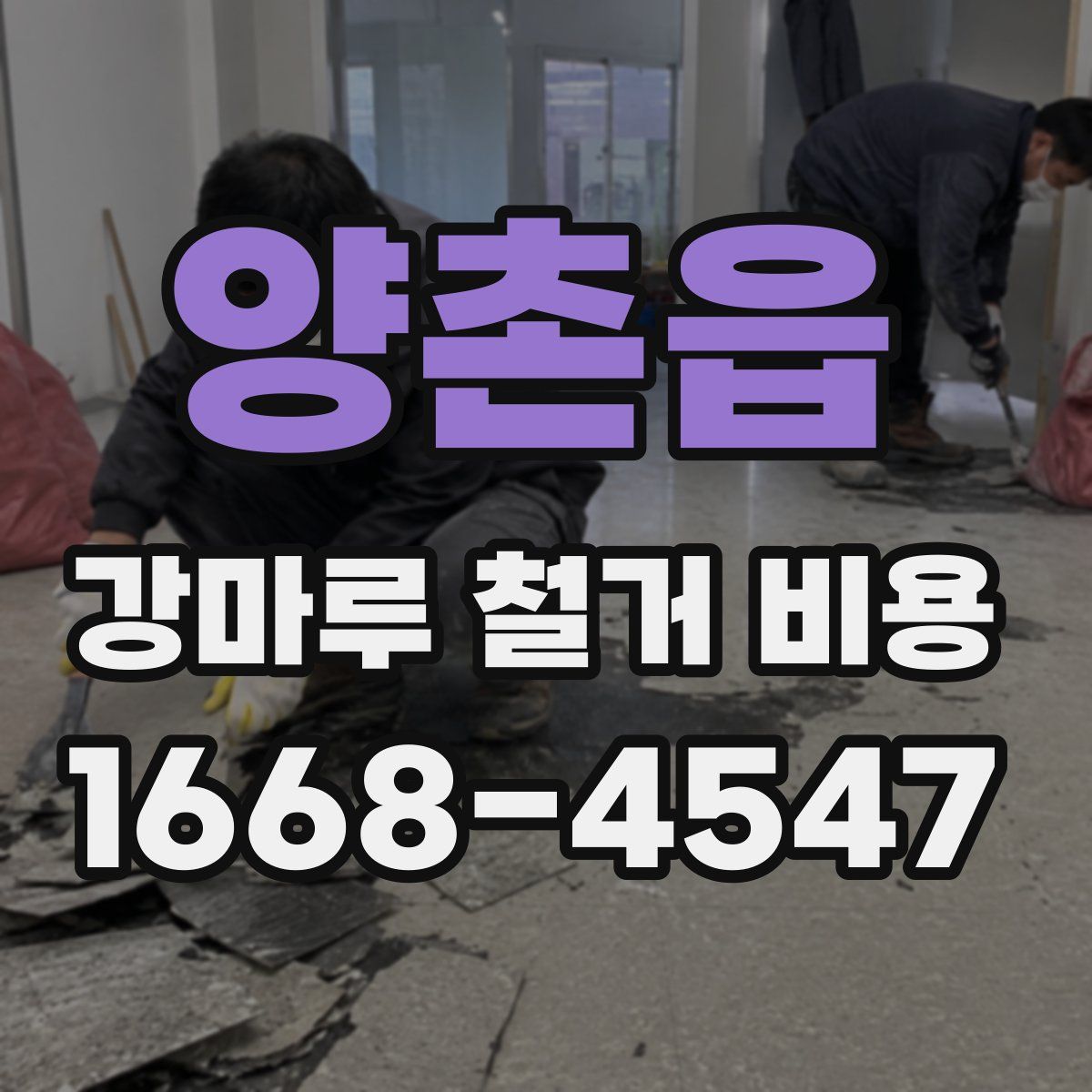 양촌읍 강마루 철거 비용