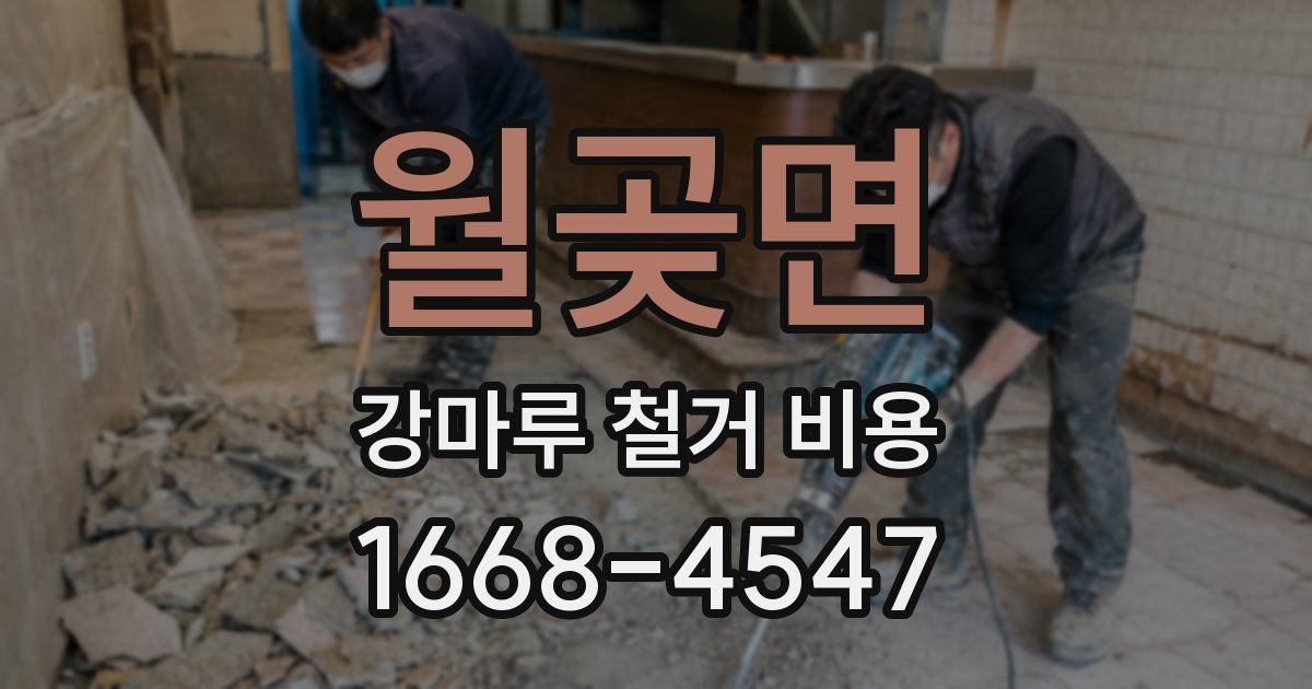 월곶면 강마루 철거 비용