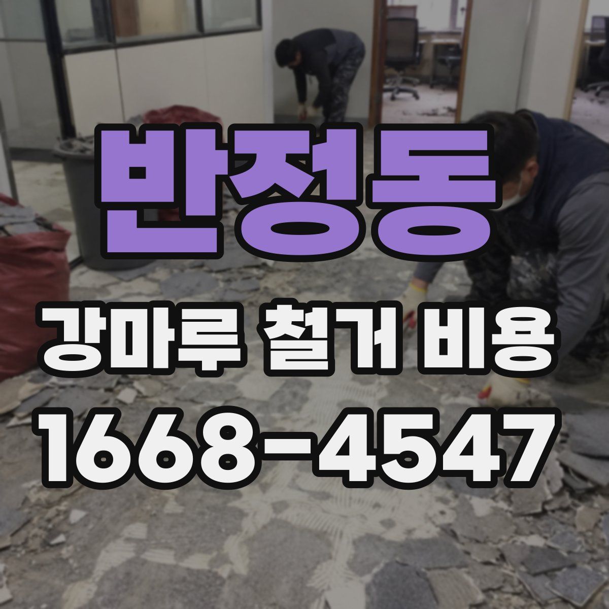 반정동 강마루 철거 비용
