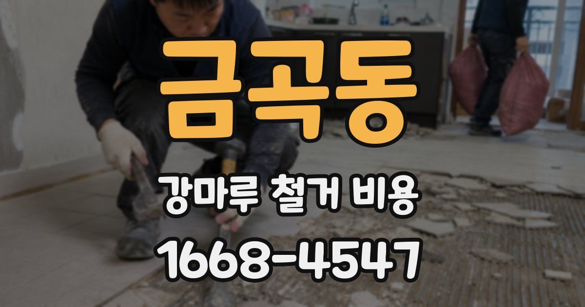 금곡동 강마루 철거 비용