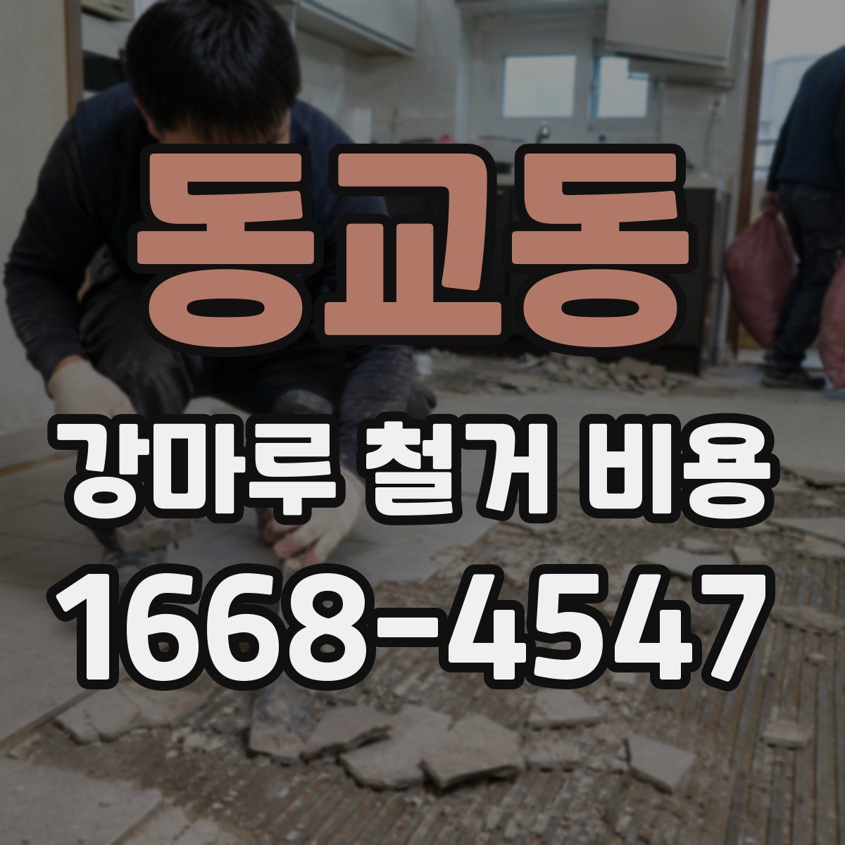 동교동 강마루 철거 비용