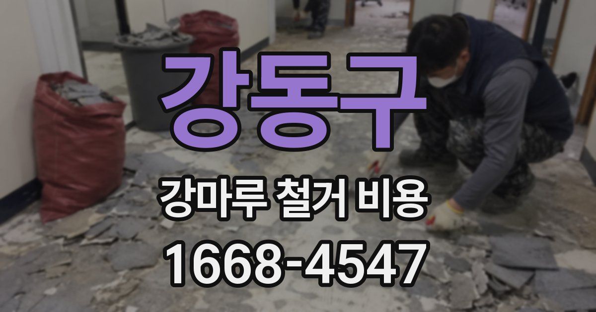 강동구 강마루 철거 비용