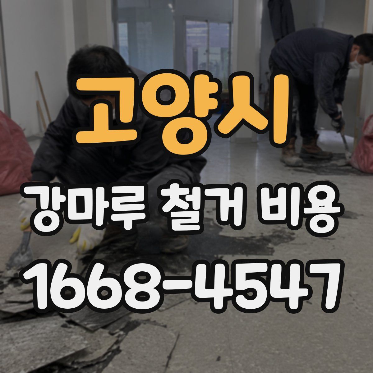 고양시 강마루 철거 비용