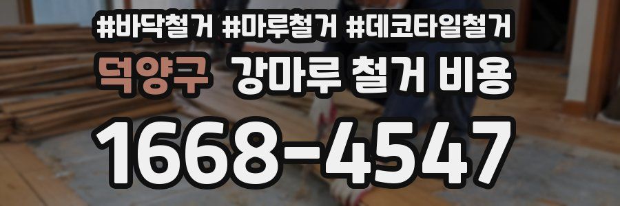 덕양구 강마루 철거 비용