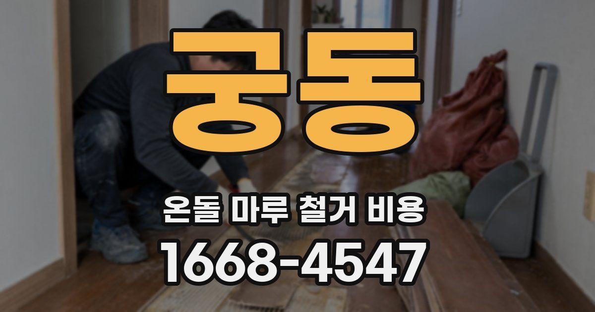 궁동 온돌 마루 철거 비용