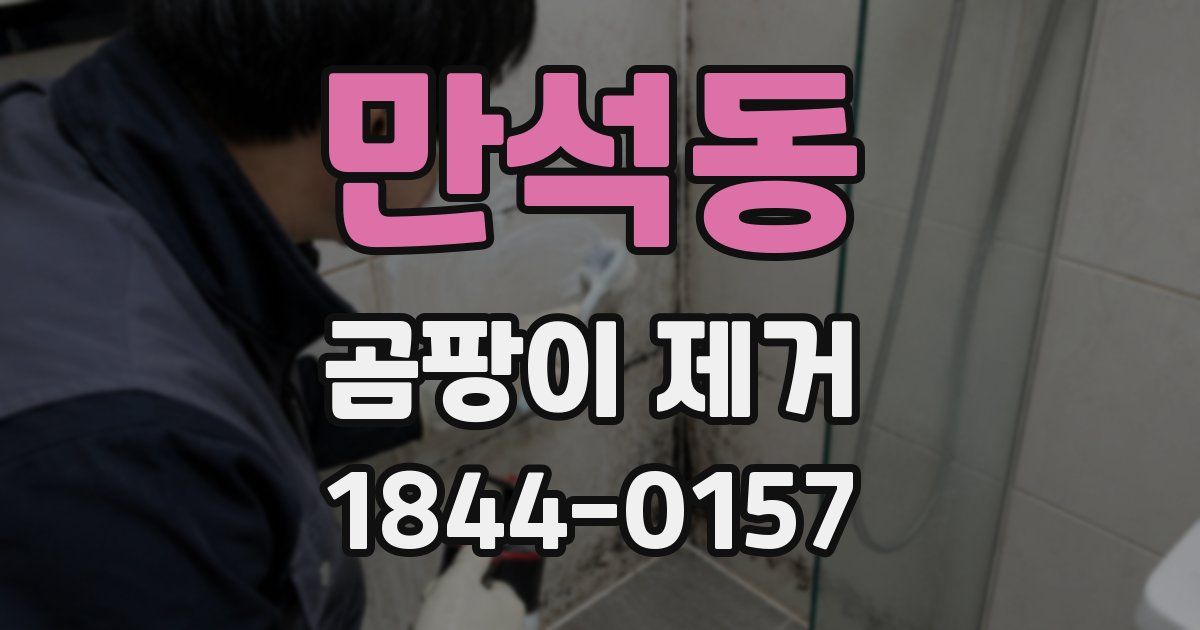 만석동 곰팡이 제거