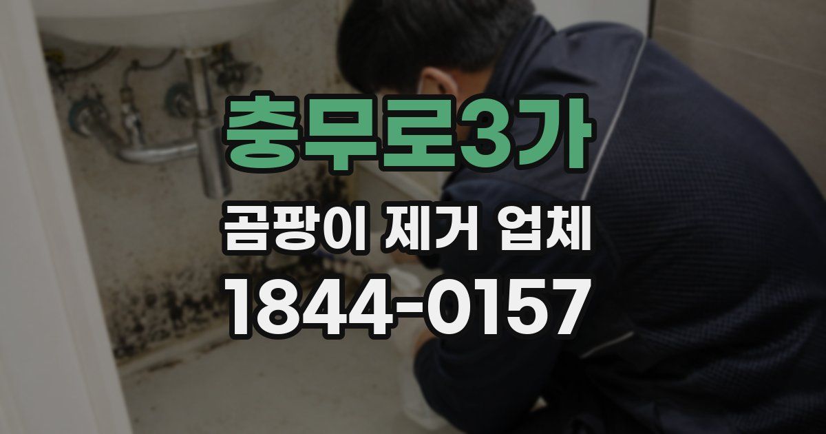충무로3가 곰팡이 제거 업체