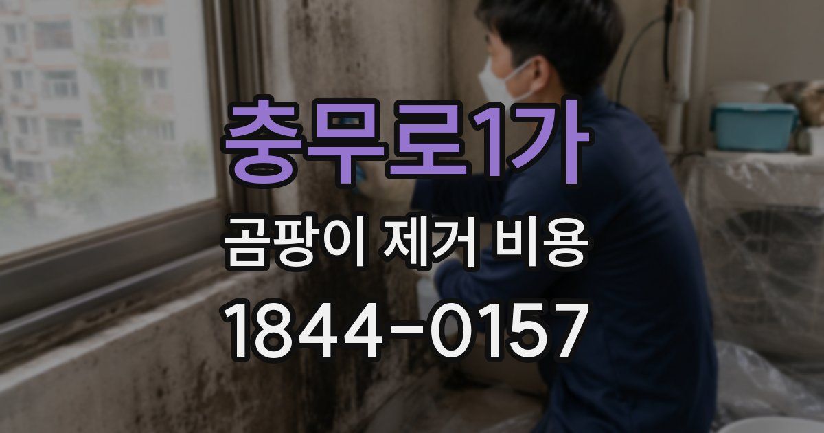 충무로1가 곰팡이 제거 비용