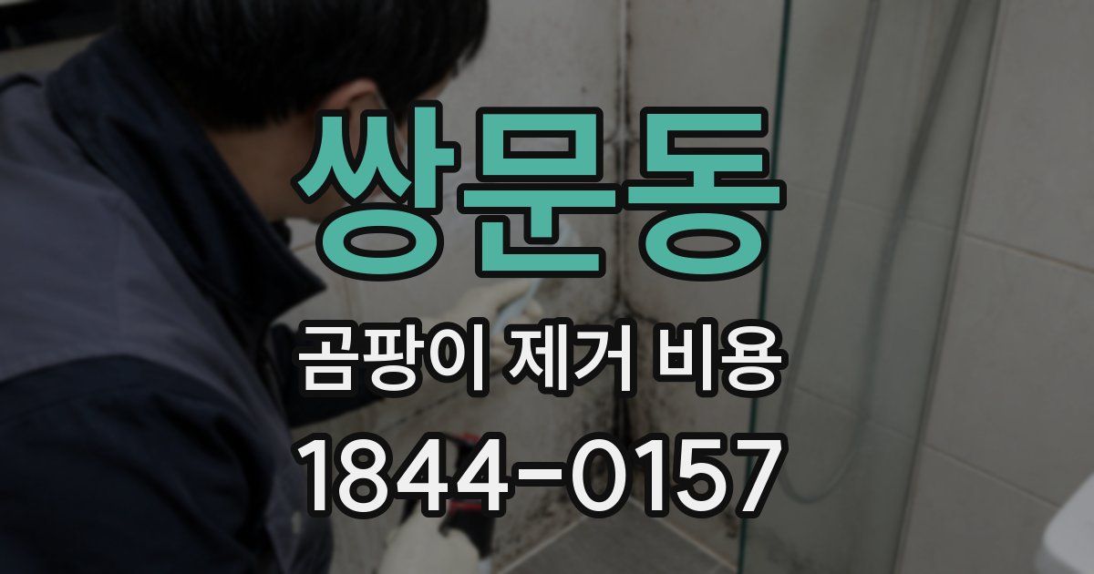 쌍문동 곰팡이 제거 비용
