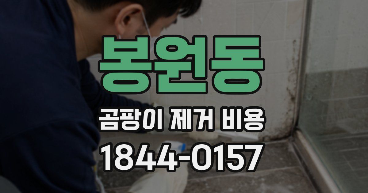 봉원동 곰팡이 제거 비용