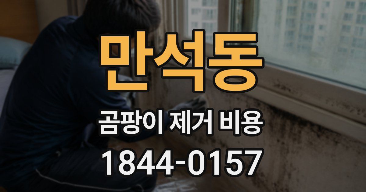 만석동 곰팡이 제거 비용