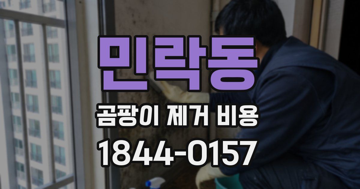 민락동 곰팡이 제거 비용