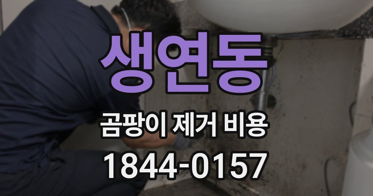 생연동 곰팡이 제거 비용
