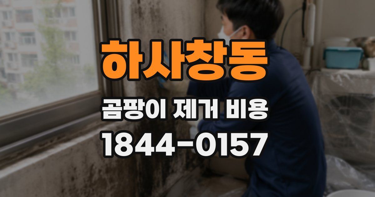 하사창동 곰팡이 제거 비용