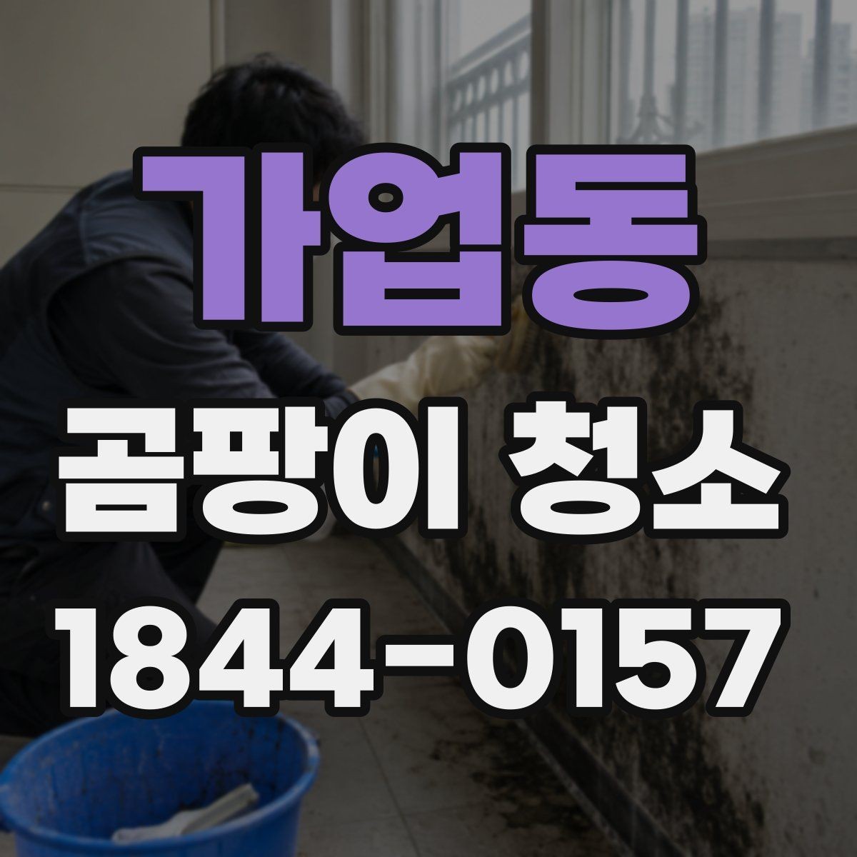 가업동 곰팡이 청소 작업 시 소음과 냄새는 어느 정도일까