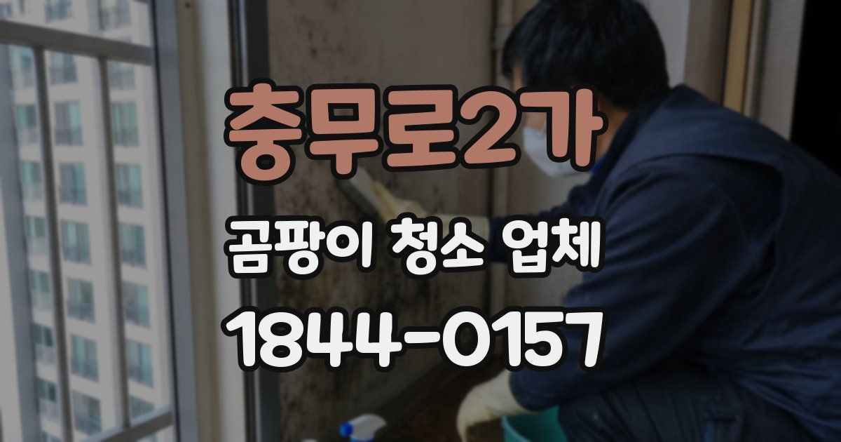 충무로2가 곰팡이 청소 업체