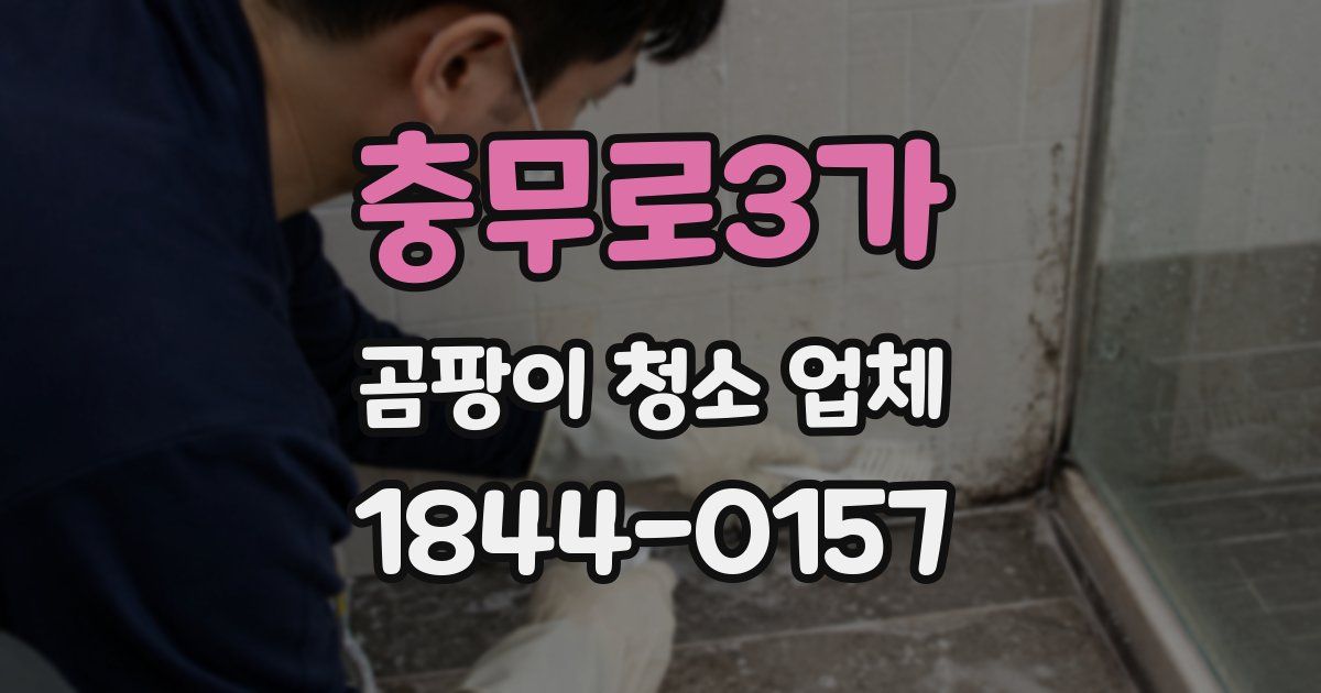 충무로3가 곰팡이 청소 업체