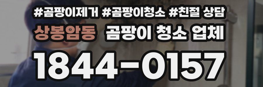 상봉암동 곰팡이 청소 업체