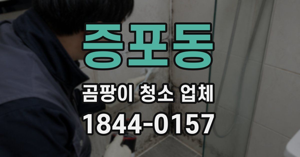 증포동 곰팡이 청소 업체