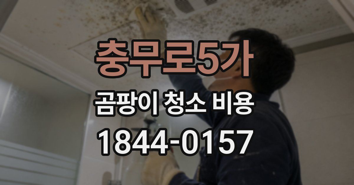 충무로5가 곰팡이 청소 비용