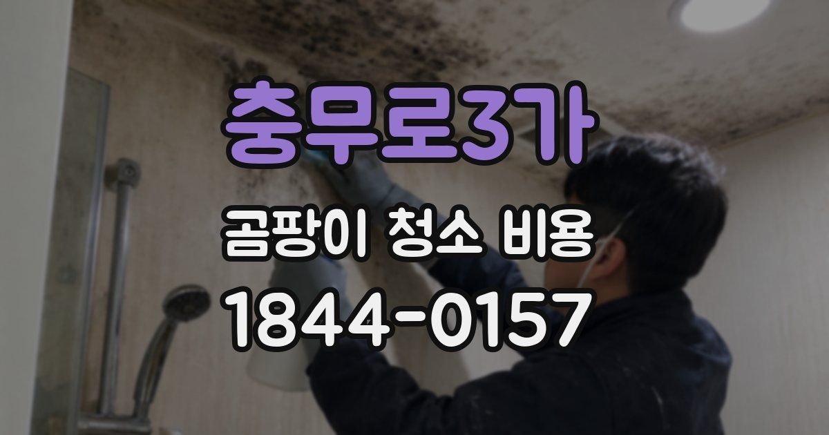충무로3가 곰팡이 청소 비용