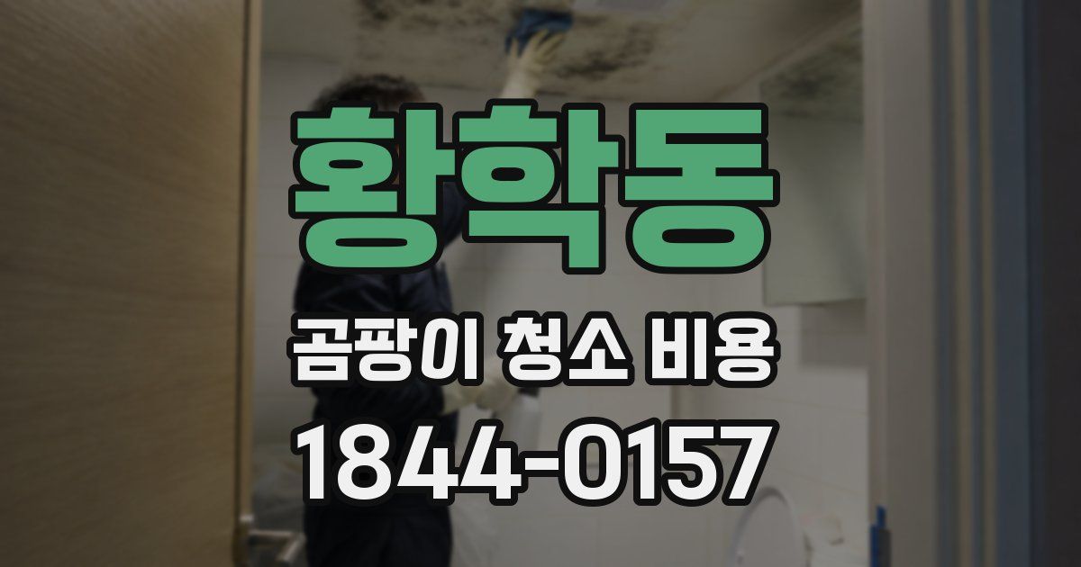 황학동 곰팡이 청소 비용