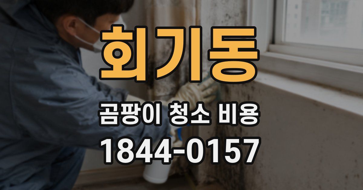 회기동 곰팡이 청소 비용
