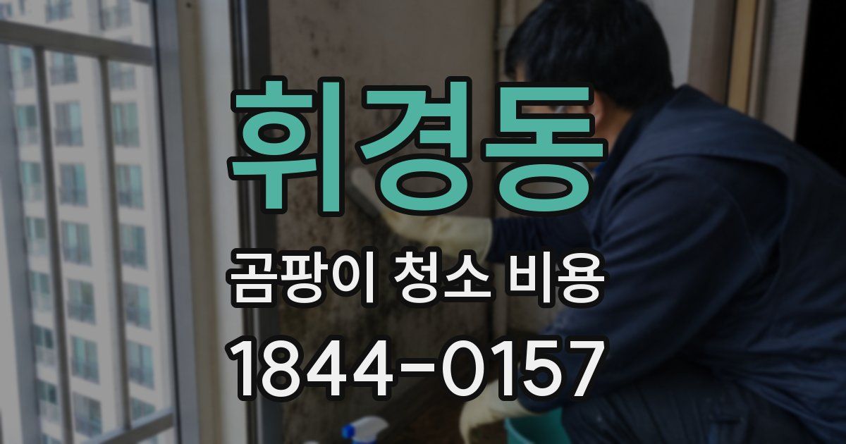 휘경동 곰팡이 청소 비용