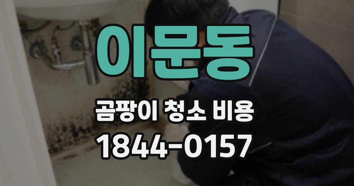 이문동 곰팡이 청소 비용