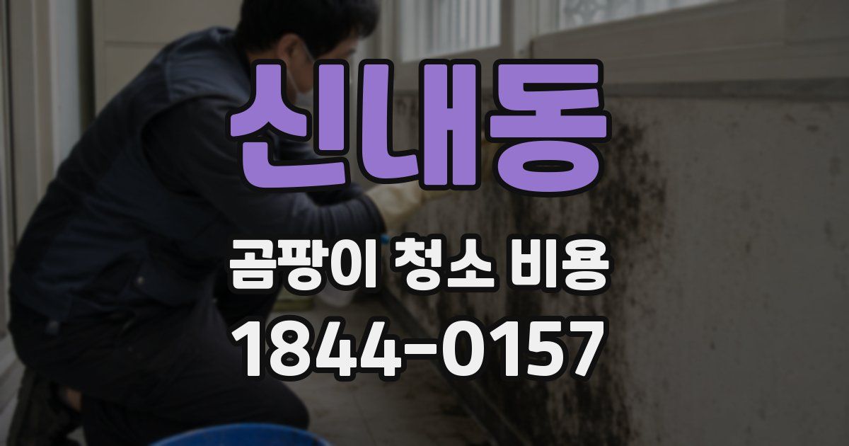 신내동 곰팡이 청소 비용