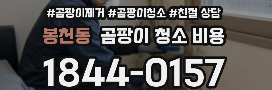 봉천동 곰팡이 청소 비용
