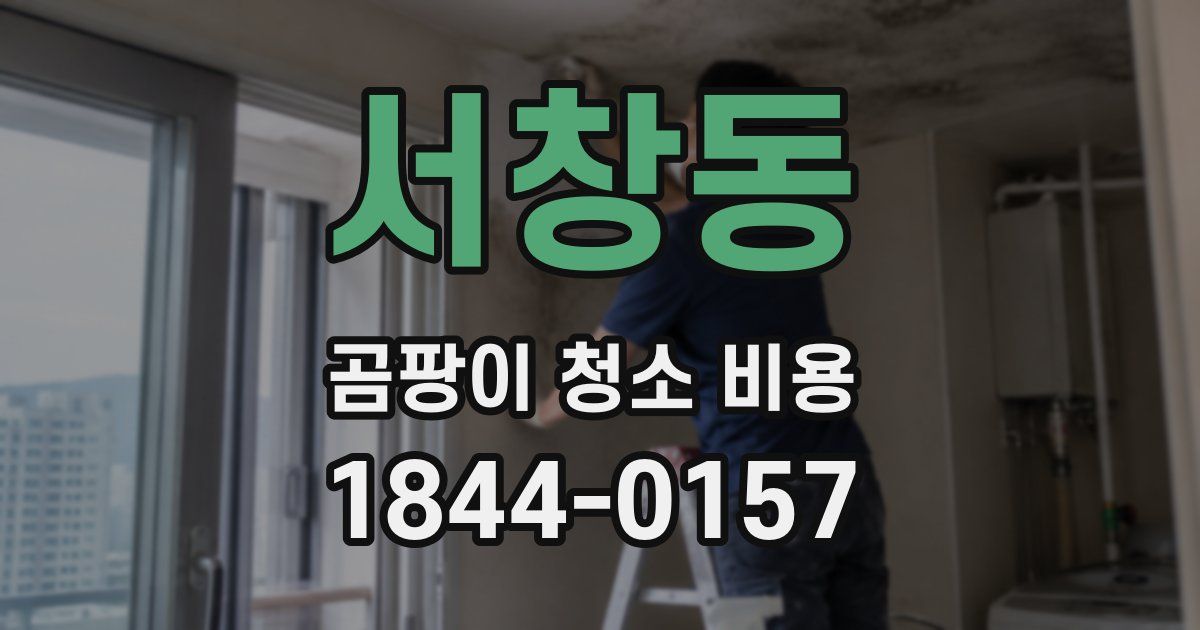 서창동 곰팡이 청소 비용