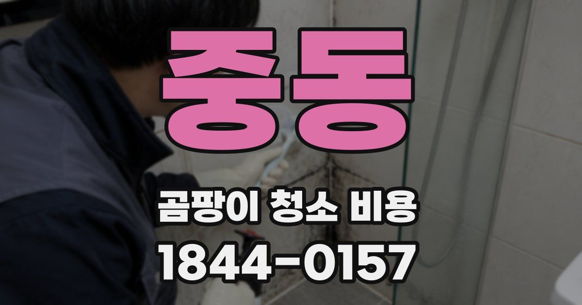 중동 곰팡이 청소 비용