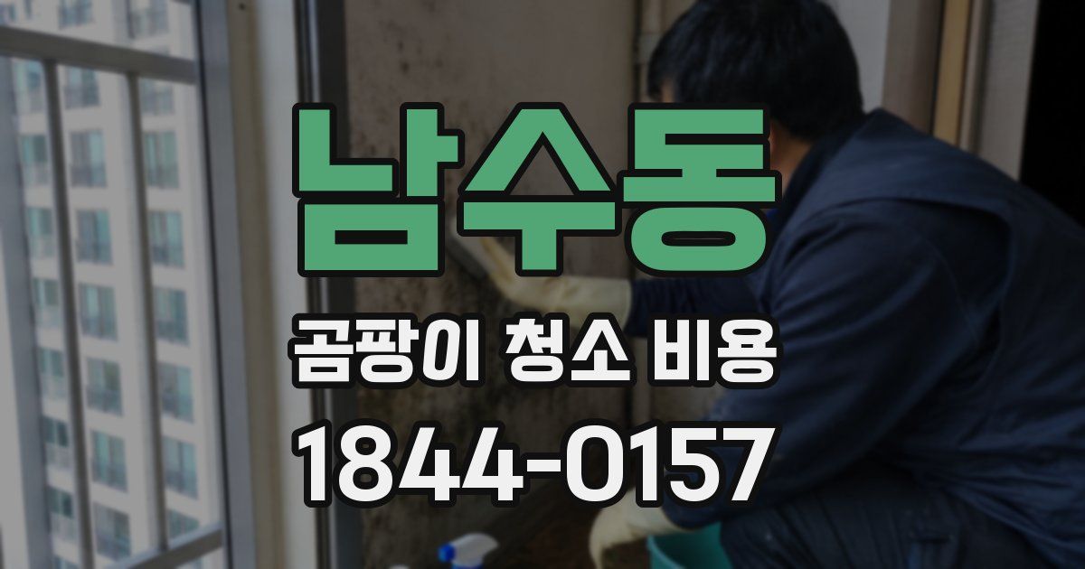 남수동 곰팡이 청소 비용