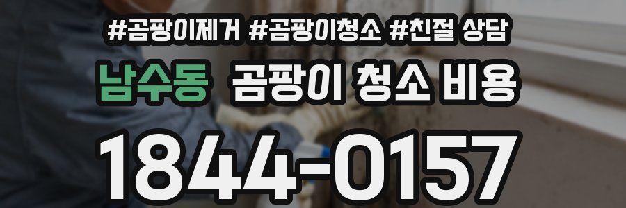 남수동 곰팡이 청소 비용