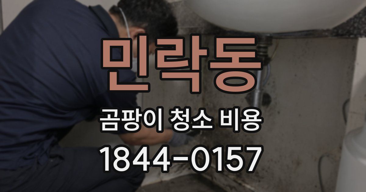 민락동 곰팡이 청소 비용