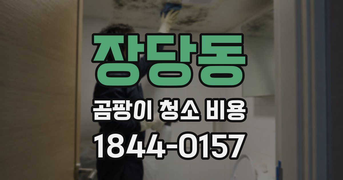 장당동 곰팡이 청소 비용