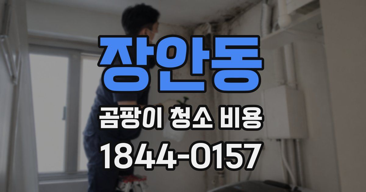 장안동 곰팡이 청소 비용
