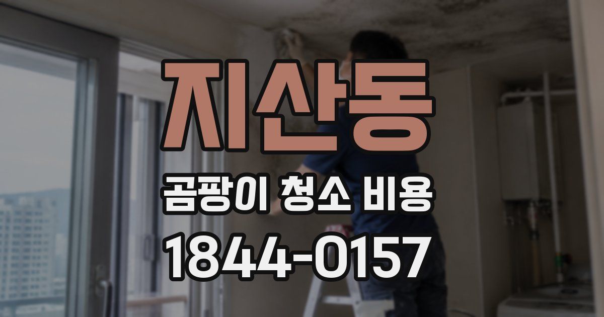 지산동 곰팡이 청소 비용