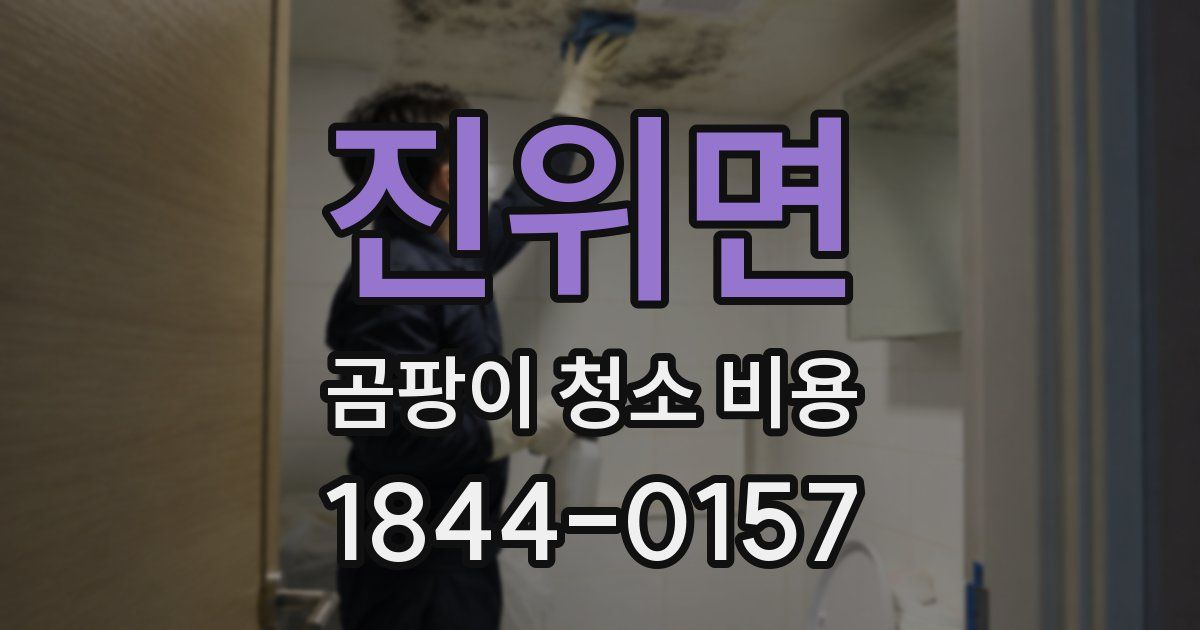 진위면 곰팡이 청소 비용